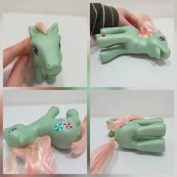 Vintage MLP My Little Pony MINTY Peppermint Candy Hasbro Figure 2003 G3 - Picture 7 of 7
